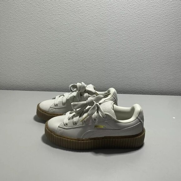 NEW PUMA x RIHANNA Fenty Creeper Fatty Women's Size 8 Leather Green Fog Low Top - Picture 6 of 6